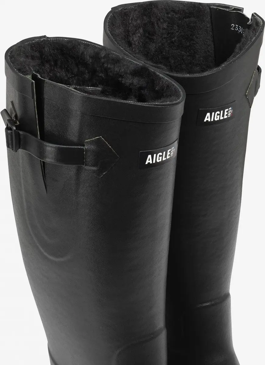 Aigle Aiglentine Fur Regenlaarzen 39 - Zwart