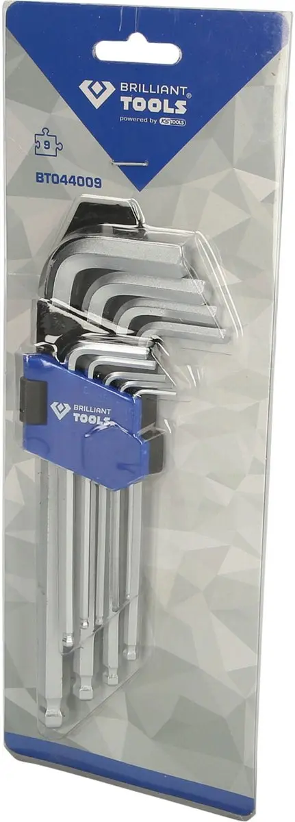 Brilliant Tools BT044009 Haakse Schroevendraaierset - 9-delig