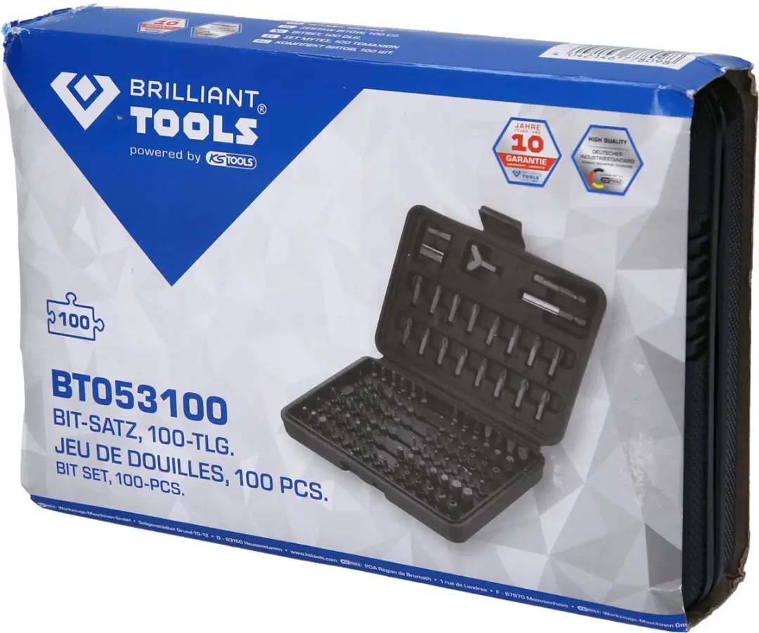 Brilliant Tools BT053100 Schroevendraaierbitset 100-delig - Hout