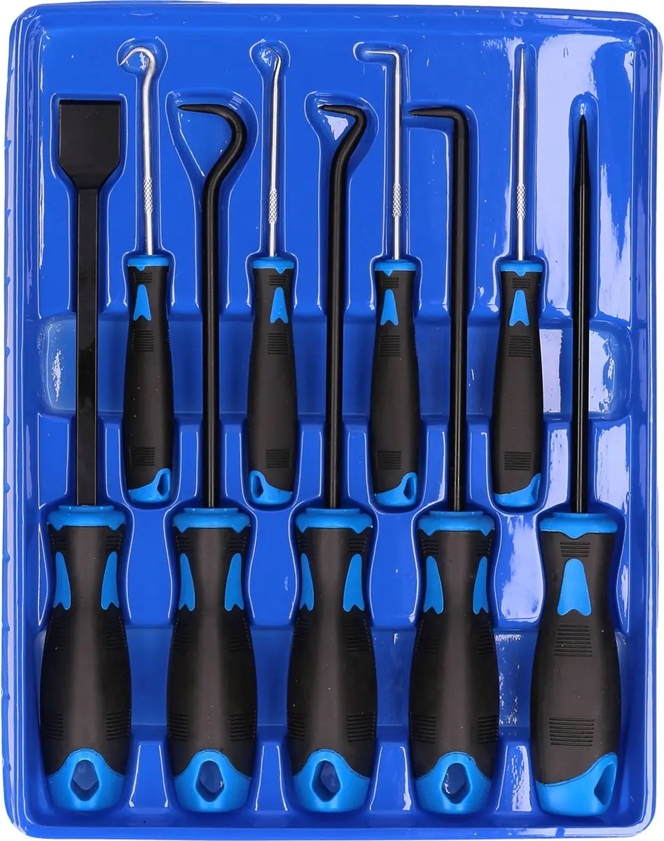 Brilliant Tools 9-delige Schraper- en Haken-Set - Inhoudsdoos