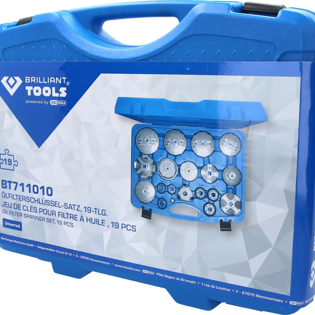 Brilliant Tools BT711010 Oliefiltersleutelset 19-delig