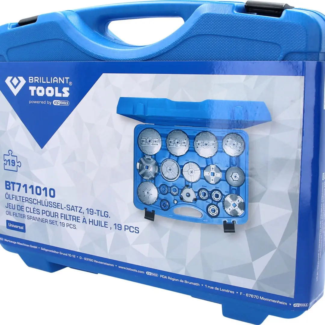 Brilliant Tools BT711010 Oliefiltersleutelset 19-delig