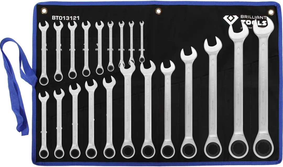 Brilliant Tools BT013121 Ringsleutelset Ratelset 8-53mm