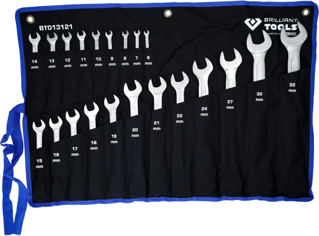 Brilliant Tools BT013121 Ringsleutelset Ratelset 8-53mm