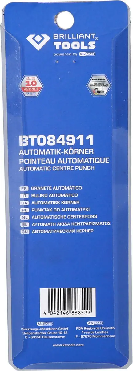 Brilliant Tools BT084911 Automatische korrels - Kleurloos