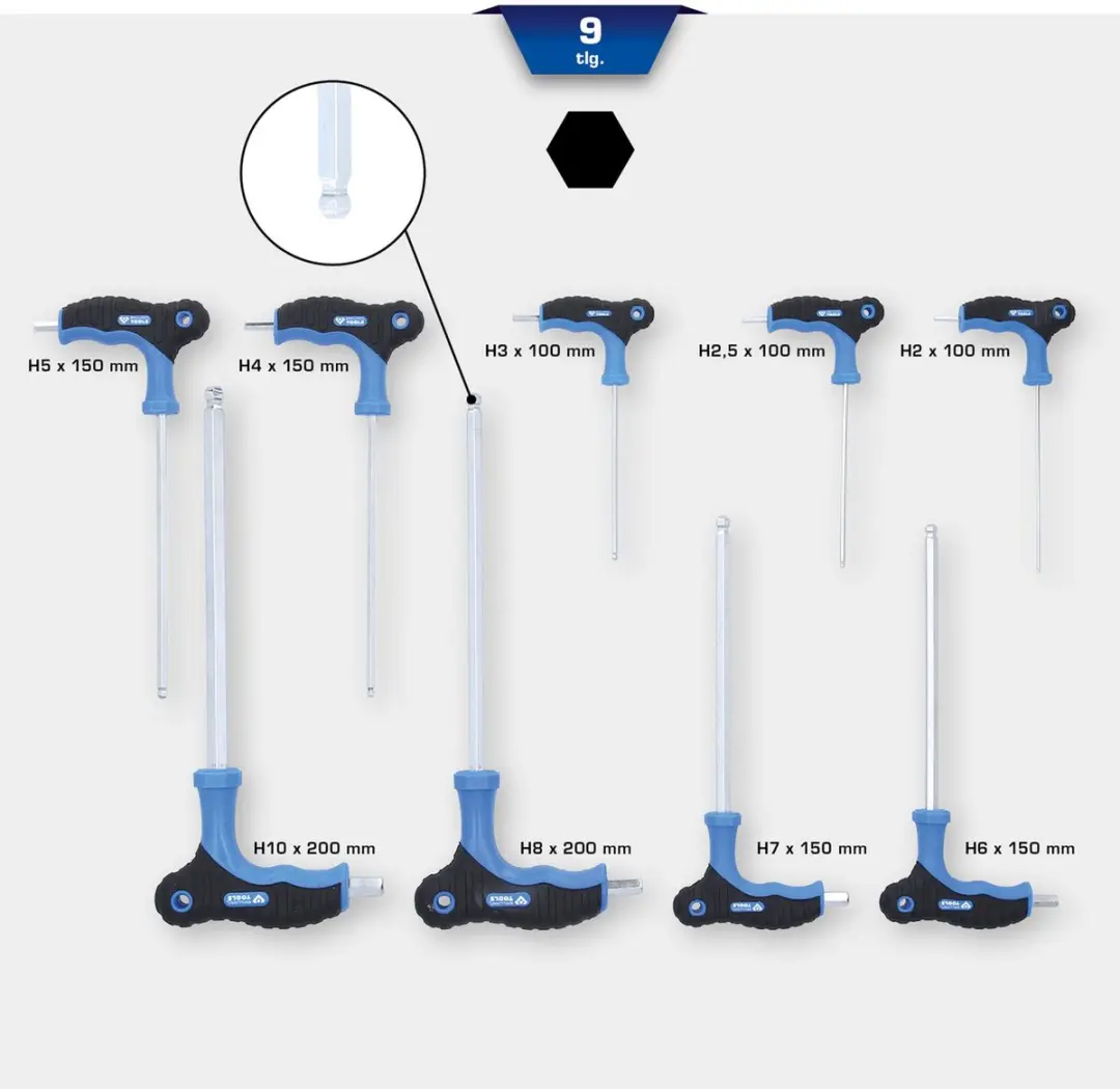 Brilliant Tools BT041100 Haakse Schroevendraaierset 9-delig