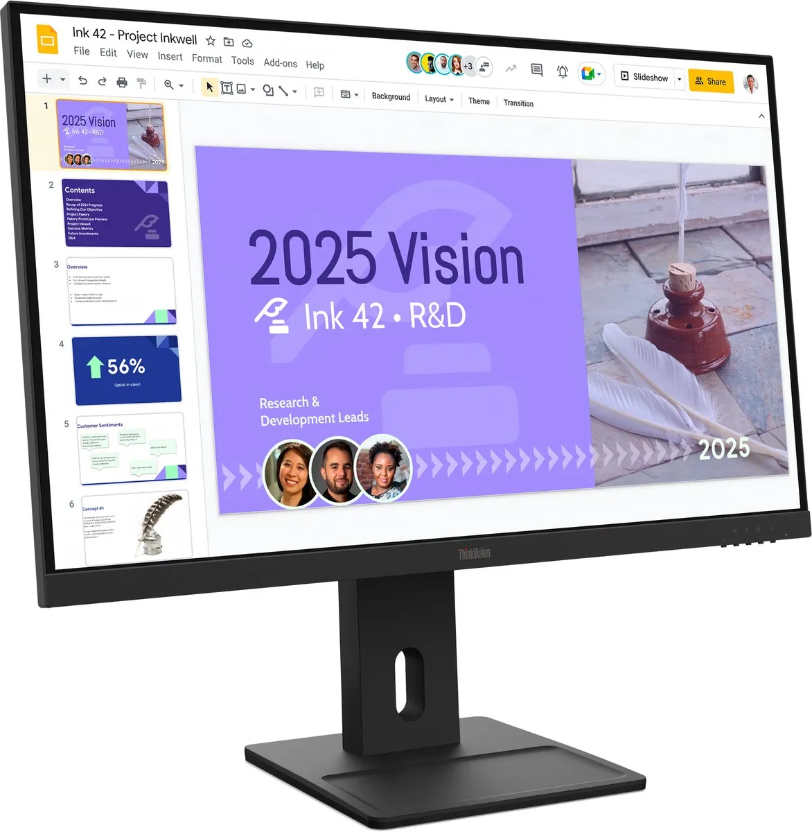 Lenovo ThinkVision E27Q-40 Monitor 27" - Zwart - afbeelding 6 van 6