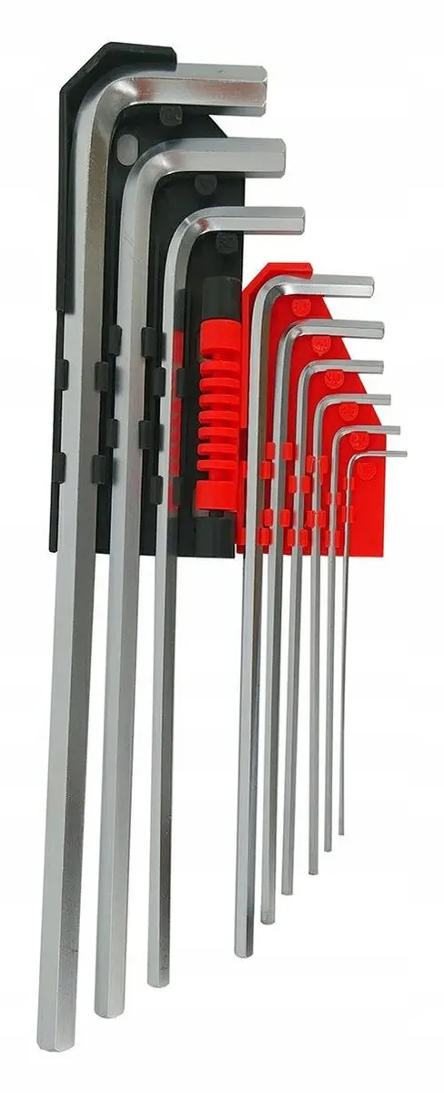 AWTOOLS inbussleutelset lang 9-delig CrV AW35011
