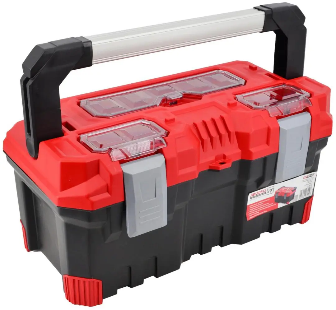 AWTOOLS AW30513 Gereedschapskist 22 inch - Zwart/Rood