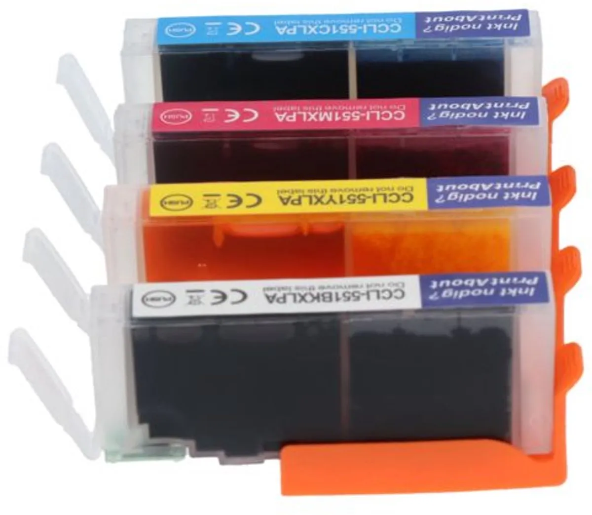 PrintAbout Canon CLI-551 Inktcartridges 4-kleuren - 20 Stuks