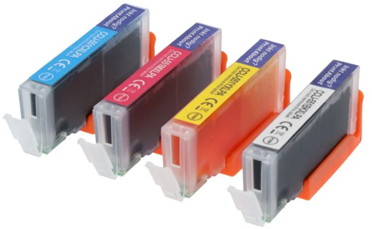 PrintAbout Canon CLI-551 Inktcartridges 4-kleuren - 20 Stuks