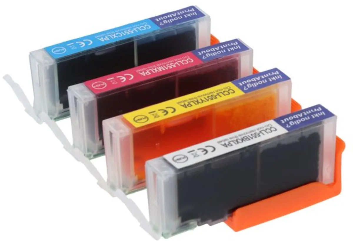 PrintAbout Canon CLI-551 Inktcartridges 4-kleuren - 20 Stuks
