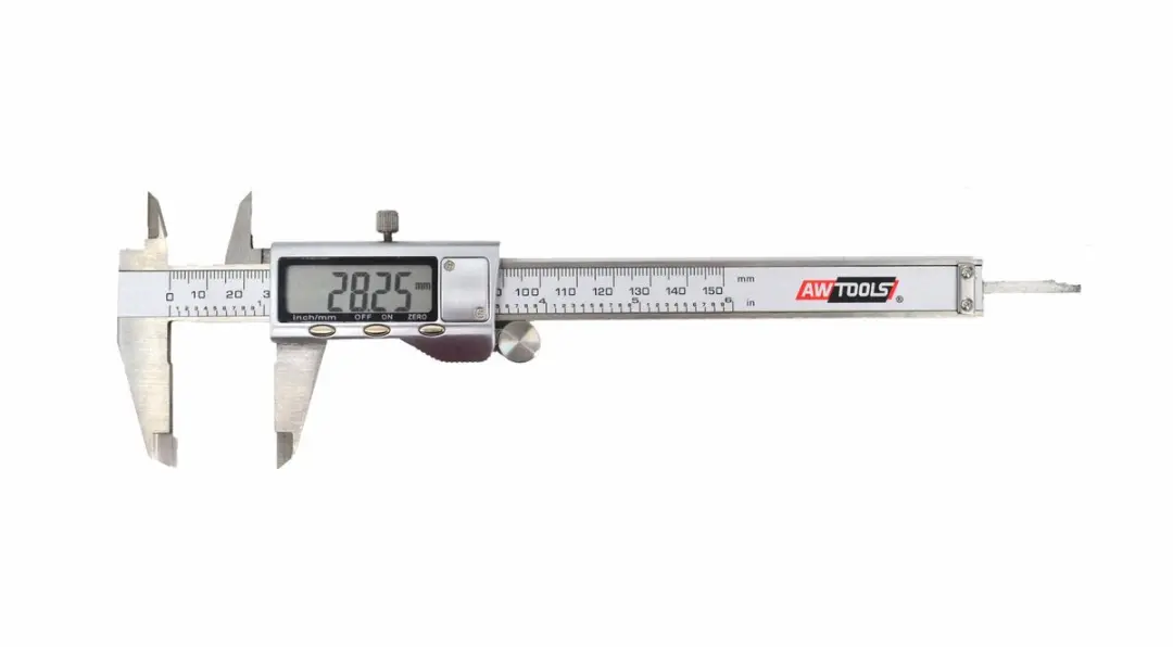 Awtools Serie - Elektronische Schuifmaat - 150mm - LCD Display - Roestvrijstalen Behuizing