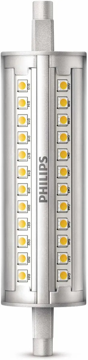 Philips LED Staaflamp R7S 100W - Koelwit 4000K - Helder glas