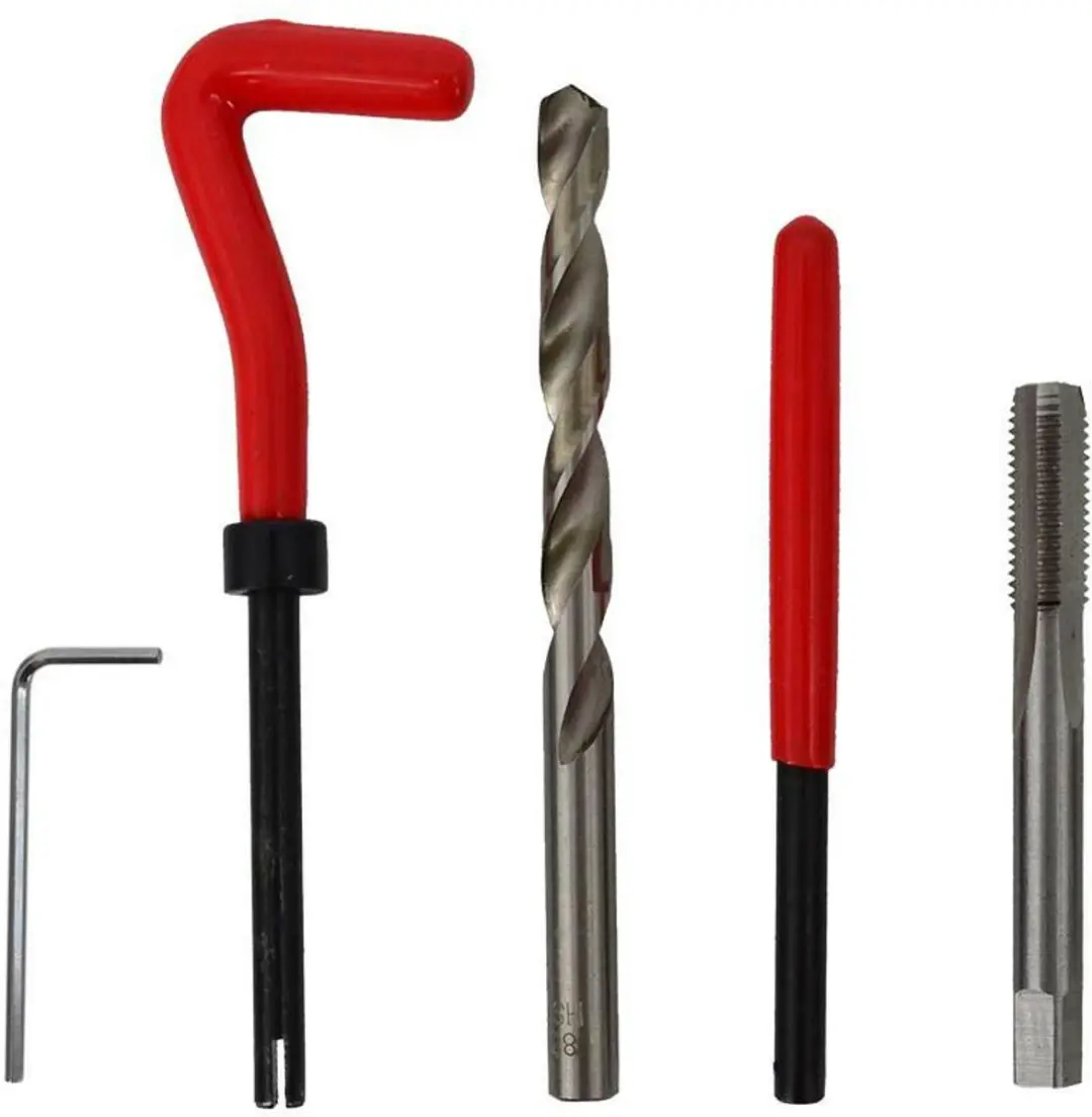 AWTools - Draadreparatieset - M8x1.25mm - 30 stuks - HSS Staal