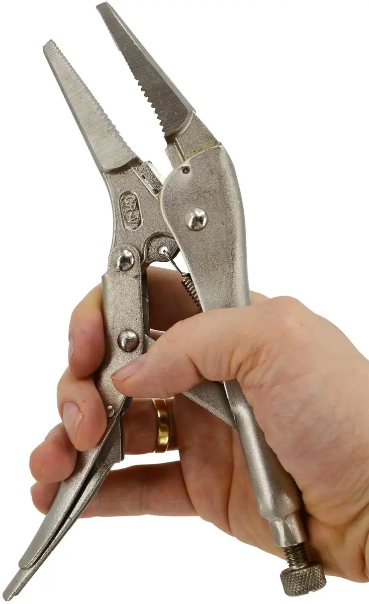 Awtools - Morse-klemschaar - 225mm - Lange Bek - CrV Staal