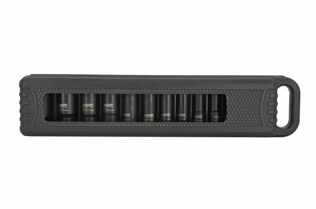 AWTOOLS Black Line AW38690BL Impactsokken Set 13-delig - 1/2" - 10-32mm