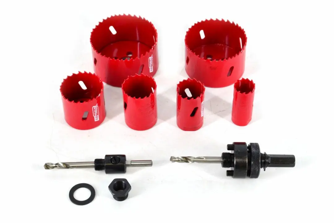 Awtools AW49660 - Bimetalen Gatenzaag Set - 8 Delig - HSS M3 Staal - 22-73mm