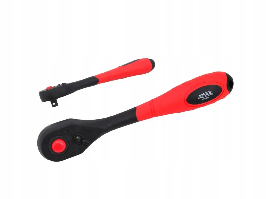 AWTools - Professionele Ratel 1/2" - Chromen Staal - Antislip Handvat - 72 Tanden Mechanisme