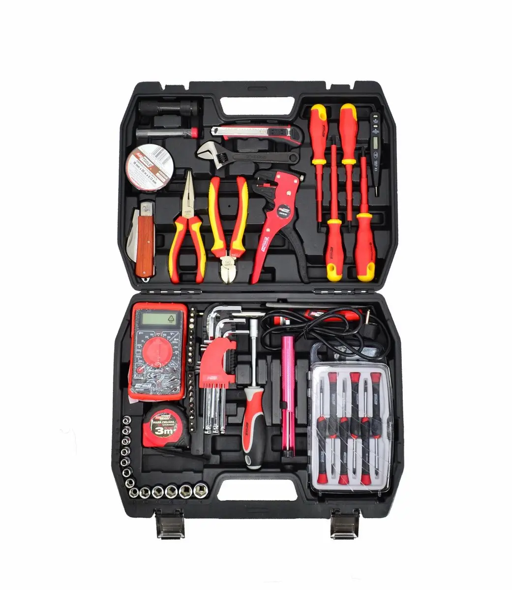 AWTOOLS AW39250 Elektricien Gereedschapset 68-delig - VDE Geïsoleerd