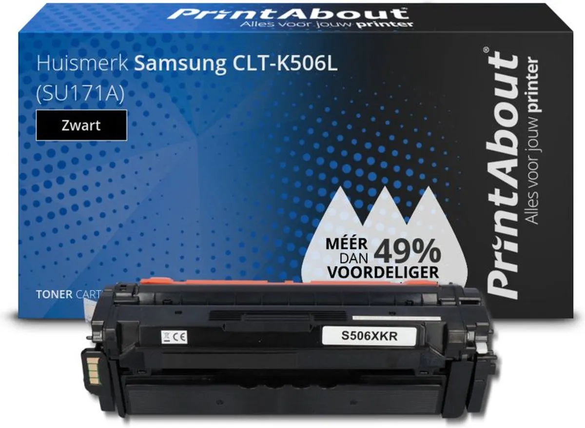 PrintAbout Samsung CLT-K506L Toner Zwart - 6.500 Afdrukken