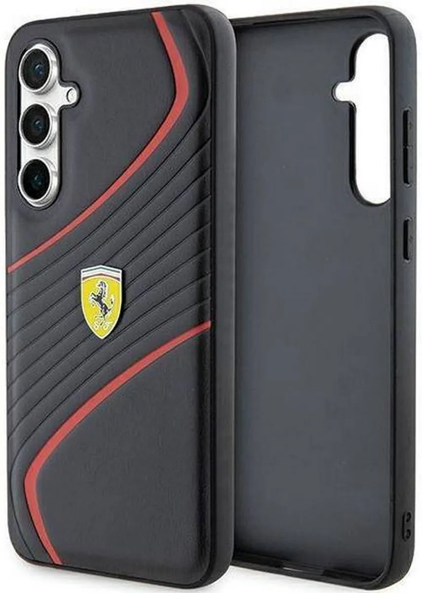 Ferrari Twist Back Case Samsung Galaxy S23 FE - Zwart