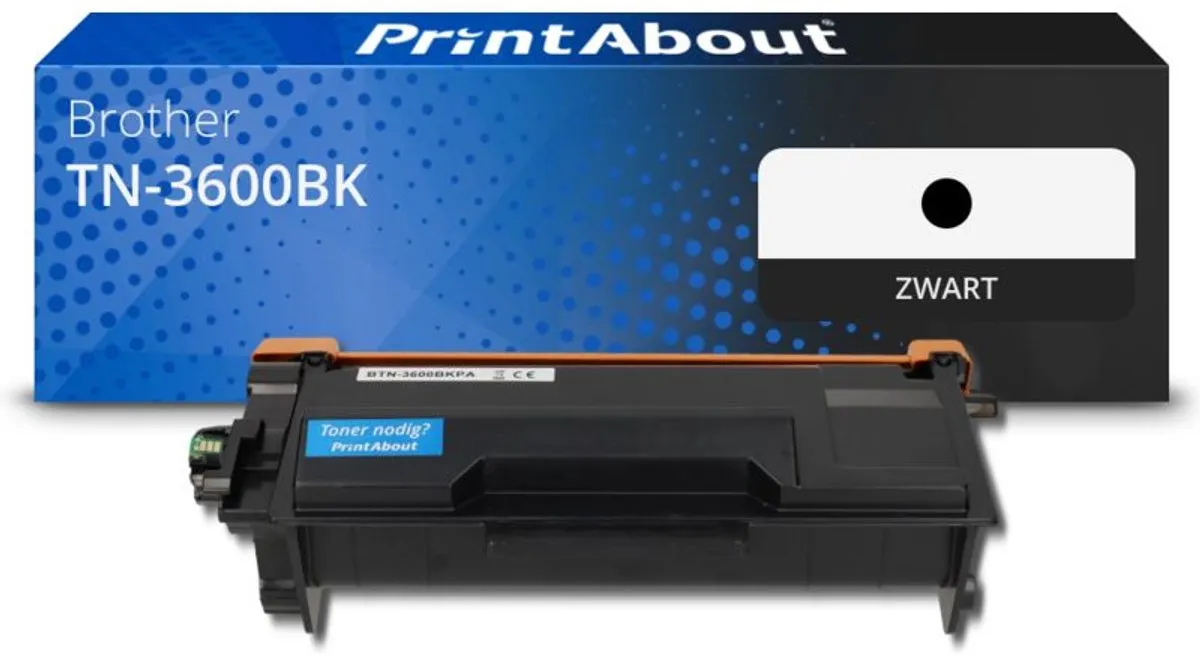 PrintAbout Toner TN-3600BK Zwart