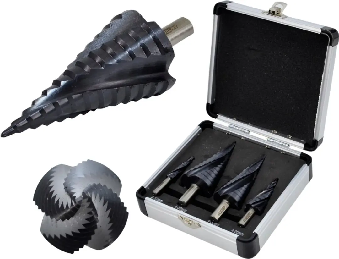 AWTOOLS Spiraalvormige Stapboor Set AW40944BL