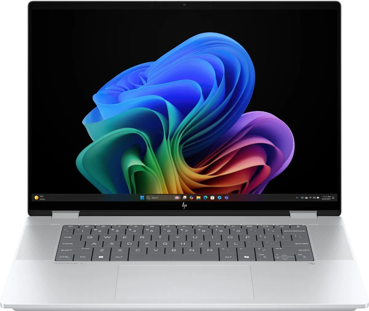 HP OmniBook X FlipNGAI 16-as0973nd Copilot+ PC - 40,6 cm 16" Touchscreen 2K - 16GB 1TB SSD - Zilver