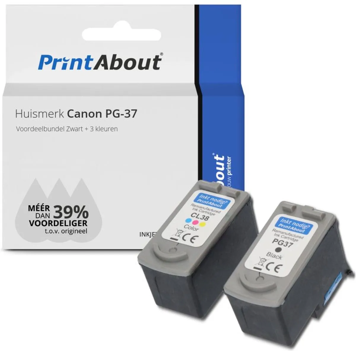 PrintAbout PG-37-PA2 Inktcartridge