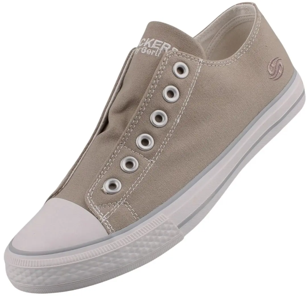 Dockers by Gerli dames canvas sneaker grijs