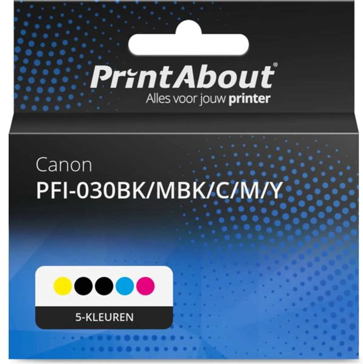 PrintAbout PFI-030 Inktcartridge Multipack 5-kleuren