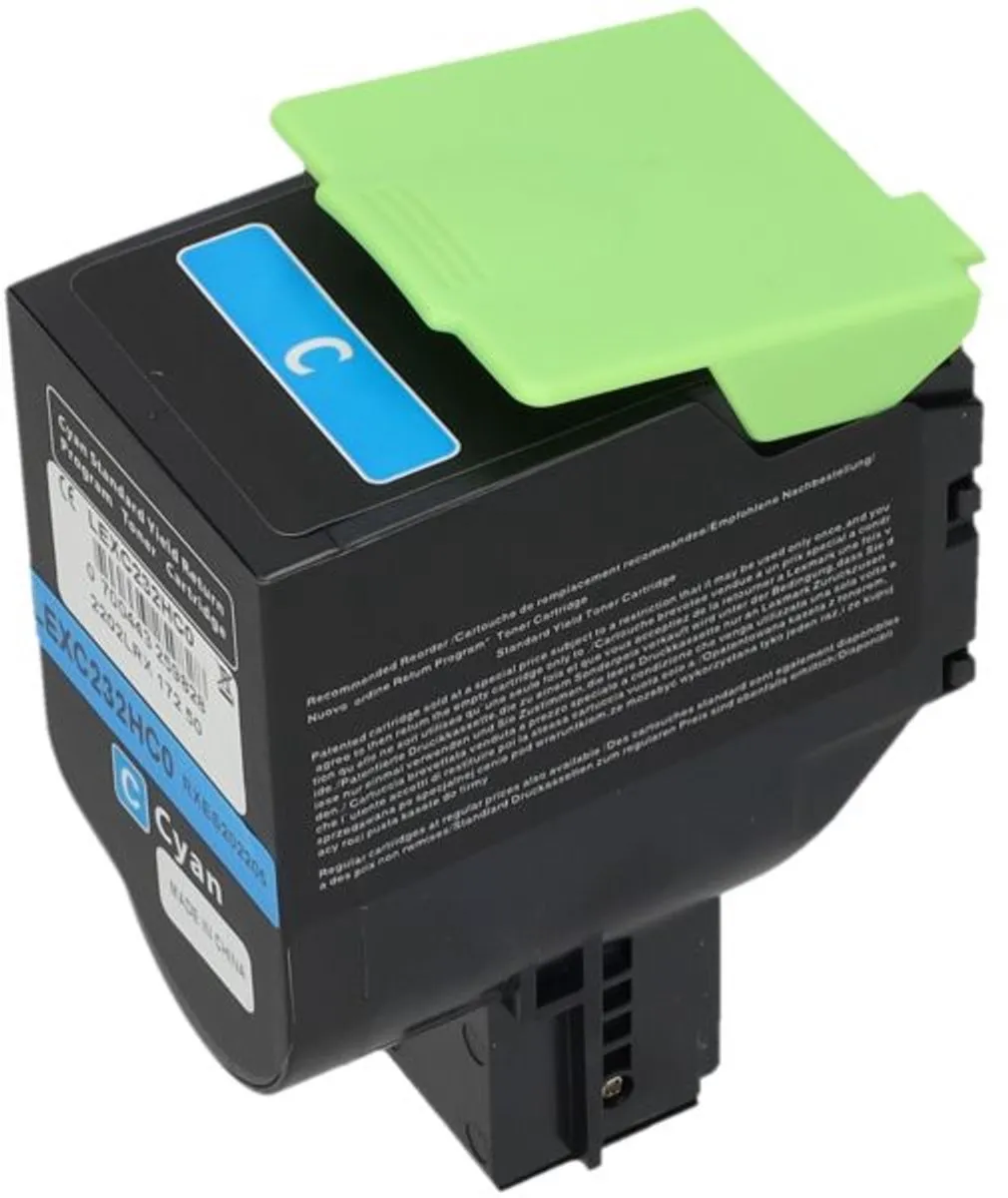 PrintAbout Lexmark C232HC0 Toner Cyaan - 2.500 Pagina's