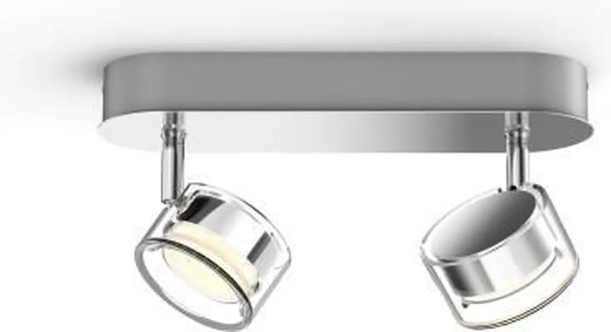 Philips myLiving 5056211P0 WarmGlow LED Spots - 2 Stuks Ø7cm Chroom