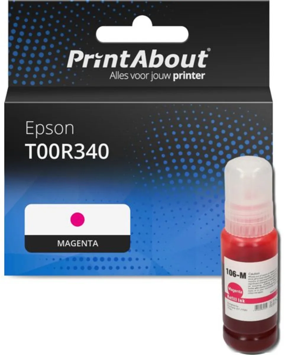 PrintAbout T00R340 Inktcartridge Magenta