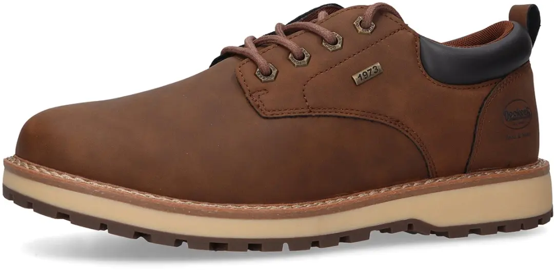 DOCKERS BY GERLI Heren Veterschoen Sneaker Zakelijk Elegant 57IT001 bruin