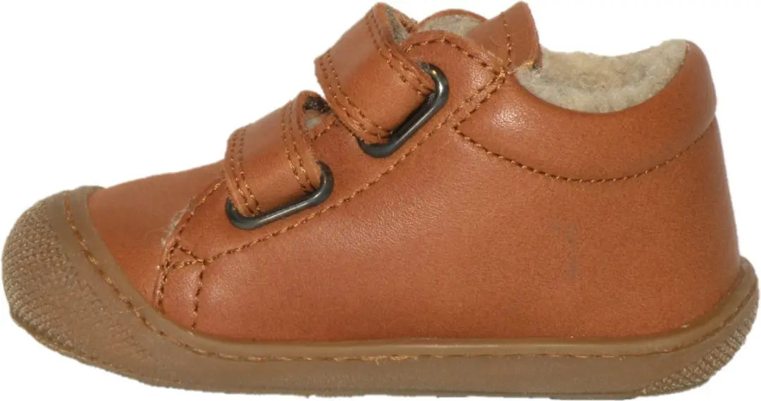 Naturino Cocoon Wol VL Bumper Lederen Sneakers 20 - Cognac