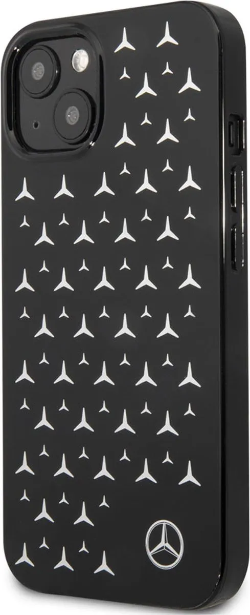 Mercedes-Benz iPhone 13 Mini Hoesje - Effen Zwart - afbeelding 6 van 6