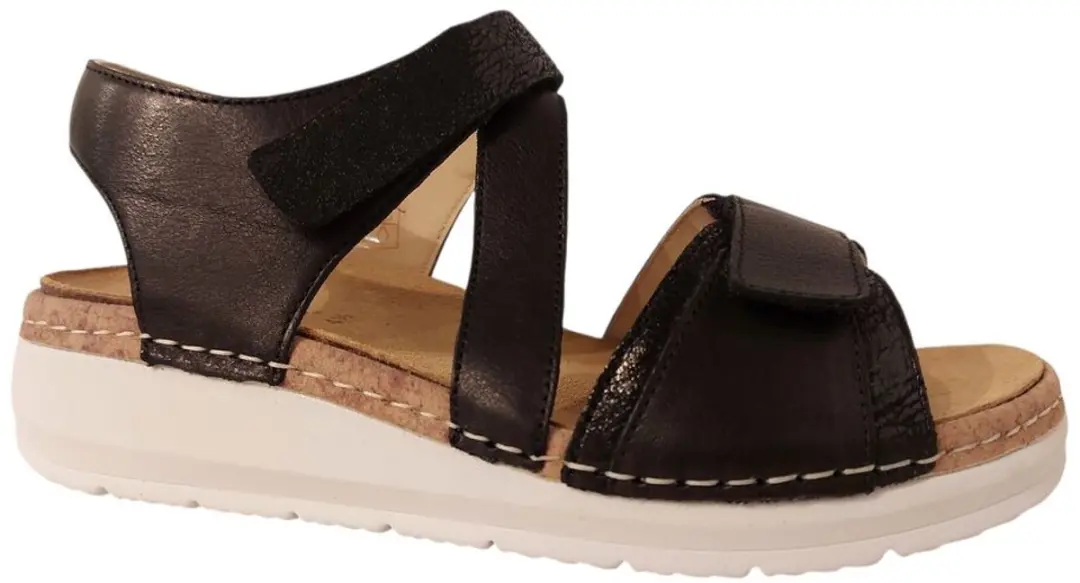 Durea Sandaal 7431 038 2099 - Zwart - 38.5