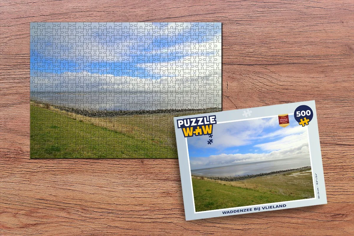 PuzzleWow Waddenzee bij Vlieland Legpuzzel 500 Stuks - Multicolor
