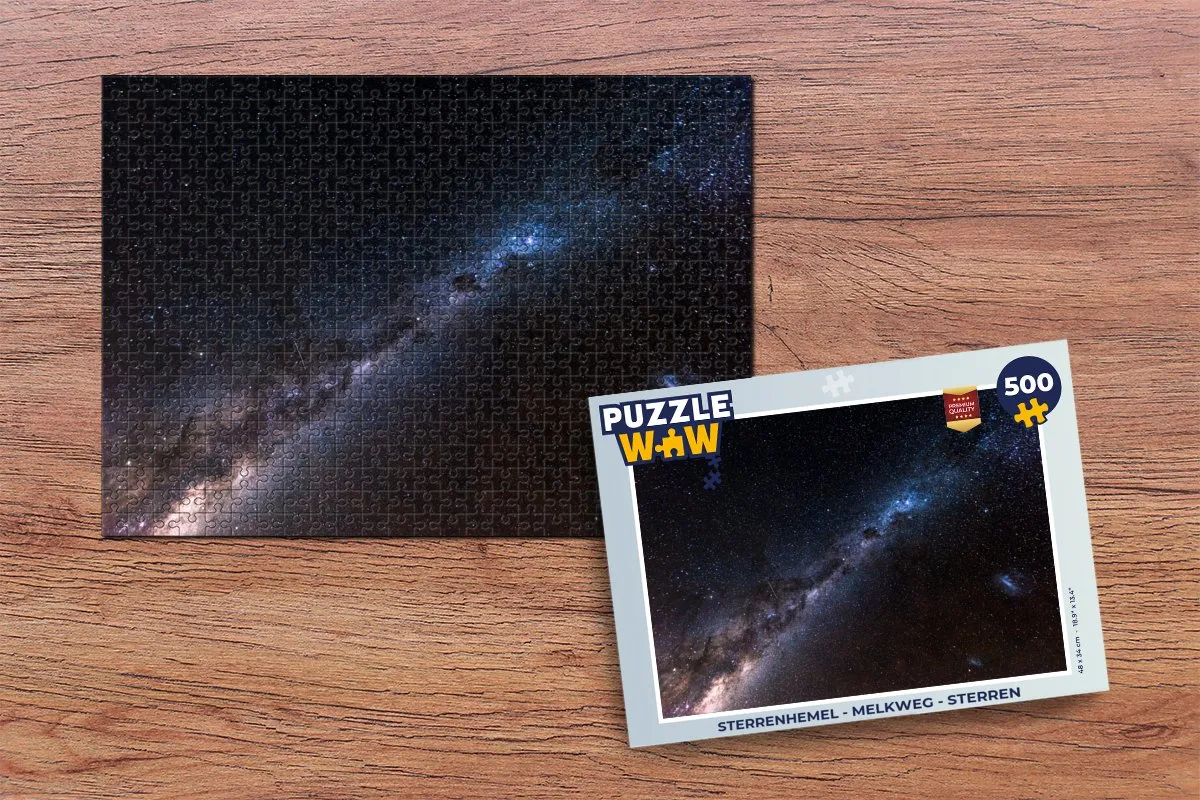 PuzzleWow Sterrenhemel Melkweg Legpuzzel 500 Stuks - Multicolor