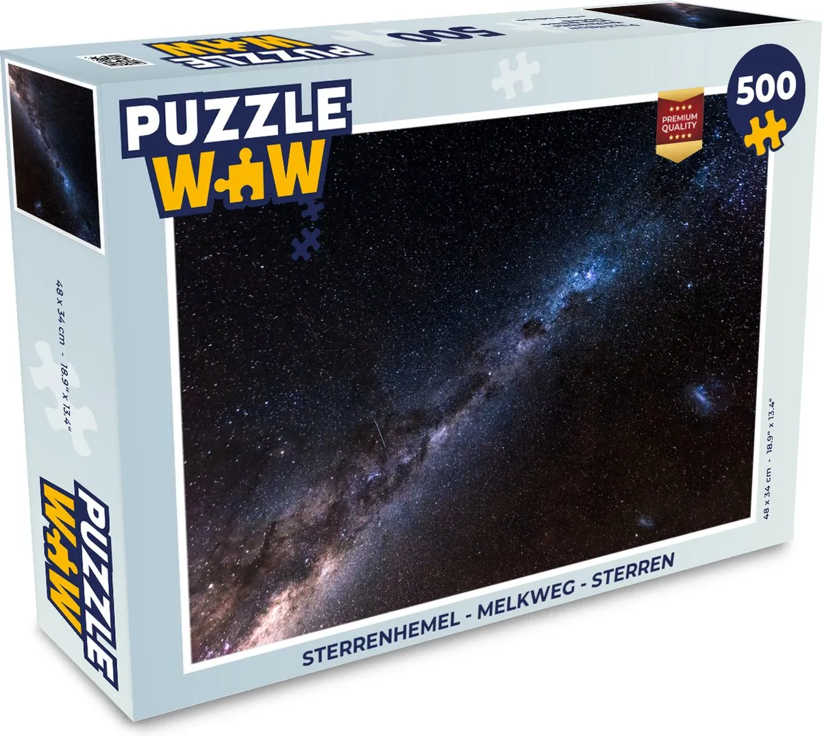 PuzzleWow Sterrenhemel Melkweg Legpuzzel 500 Stuks - Multicolor