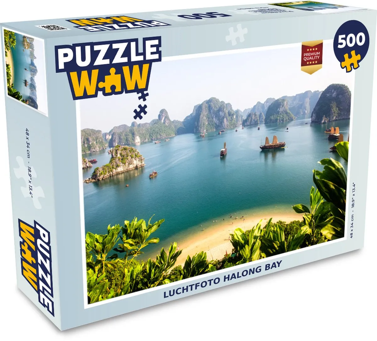PuzzleWow Halong Bay Legpuzzel 500 Stuks - Multicolor