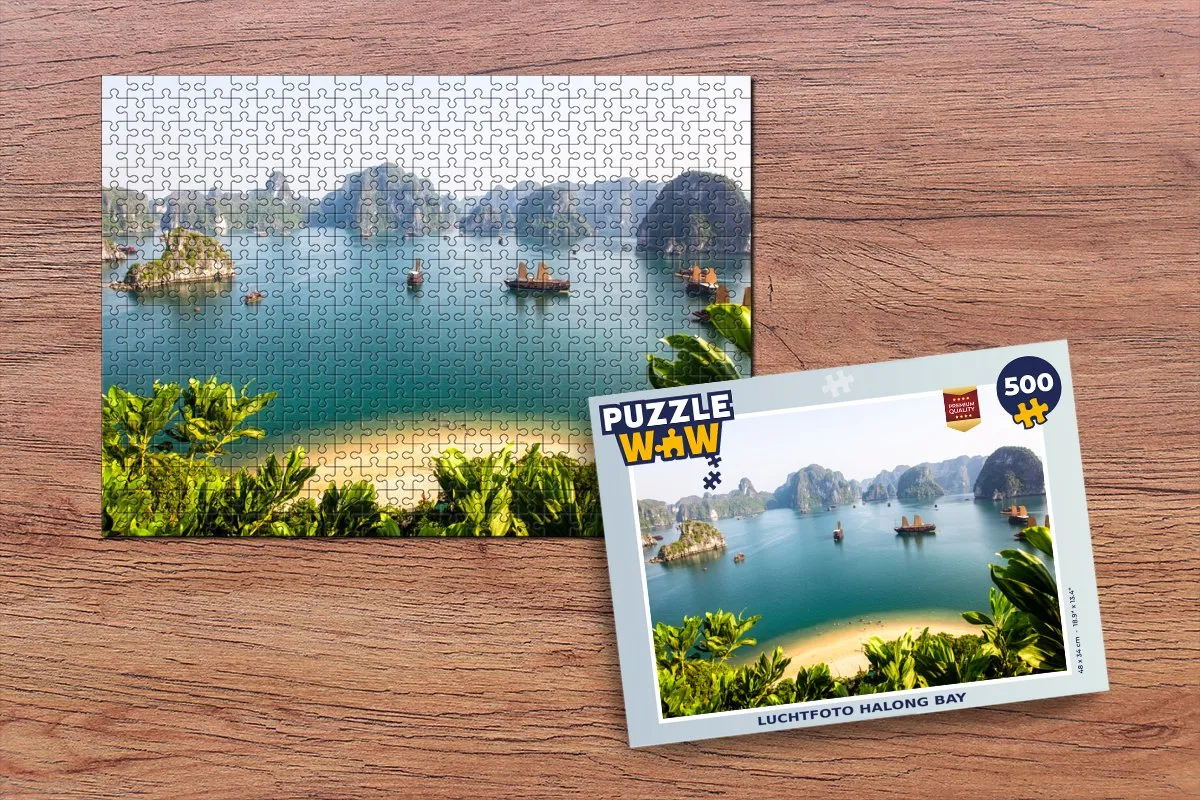 PuzzleWow Halong Bay Legpuzzel 500 Stuks - Multicolor