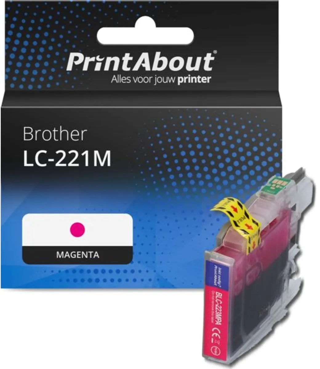 PrintAbout LC-221M Inktcartridge Magenta