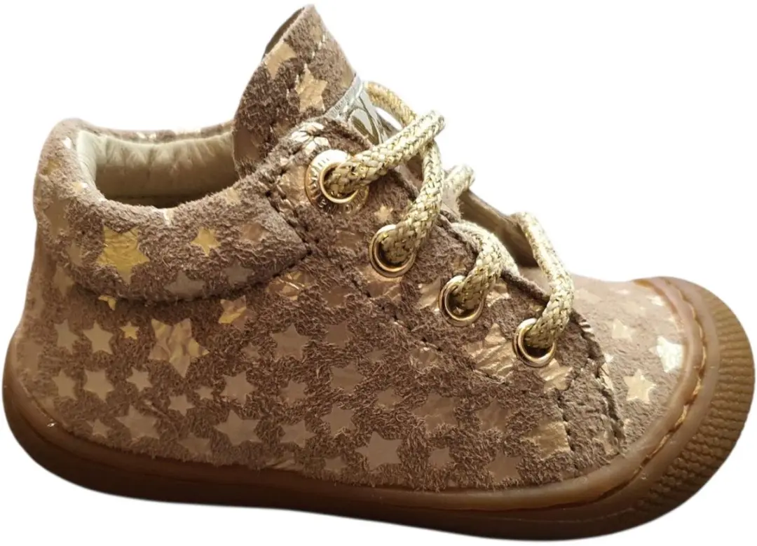 Naturino Cocoon Suede Stars - Taupe - Maat 19