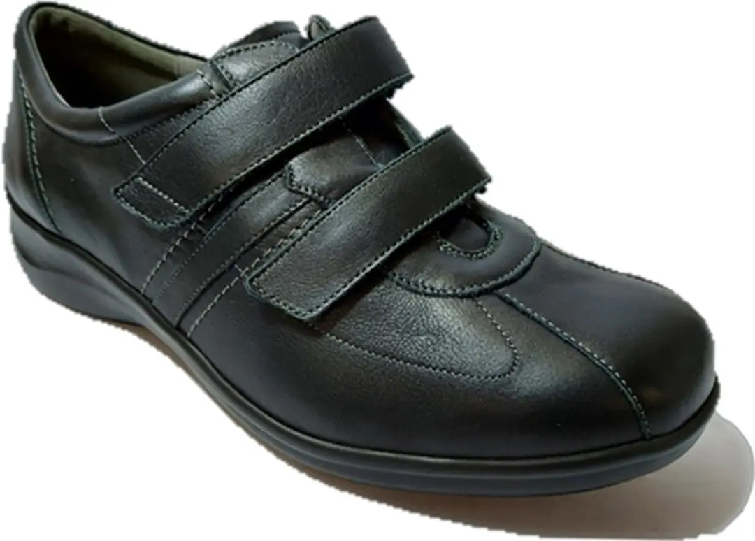 Durea Klittenbandschoen 6096 248 5027 - Zwart - Maat 38.5