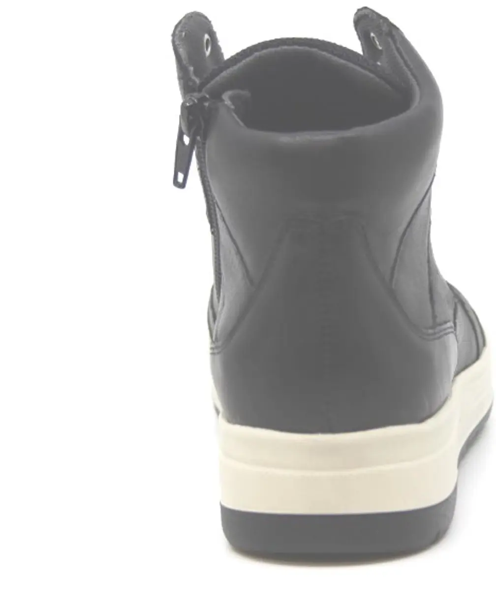 Durea 9792 Dames Veterboots - Zwart - Maat 37,5