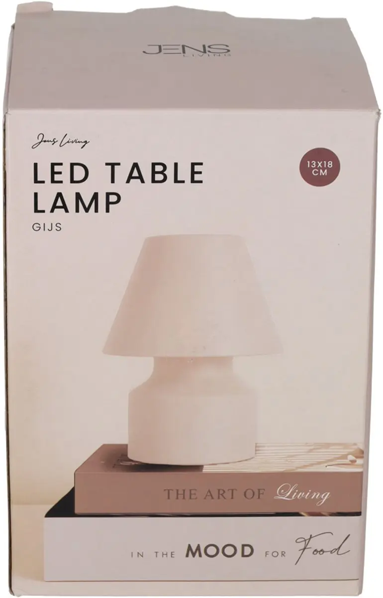 JENS Living Gijs Oplaadbare LED Tafellamp 5W - Taupe