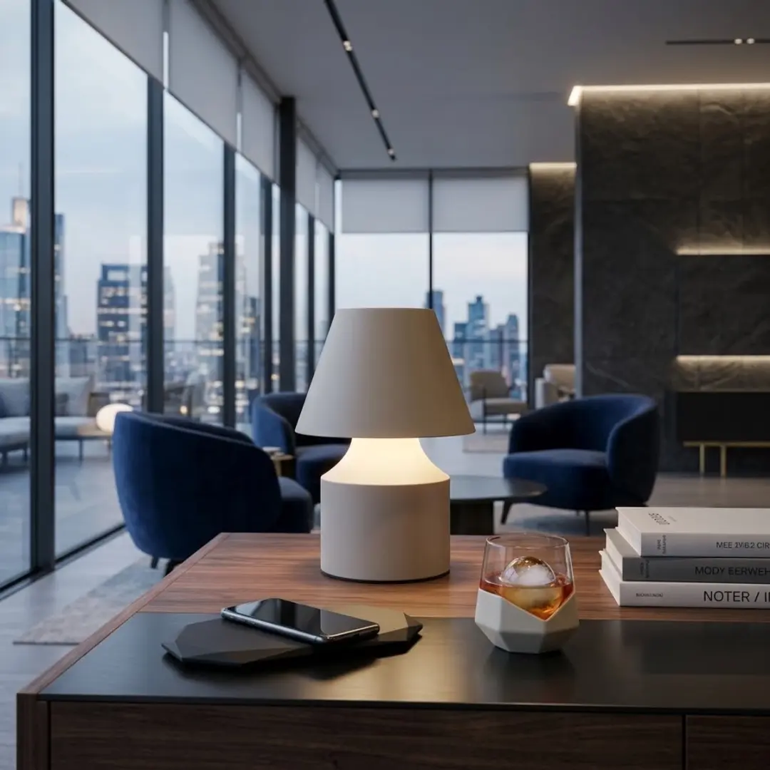 JENS Living Gijs Oplaadbare LED Tafellamp 5W - Taupe